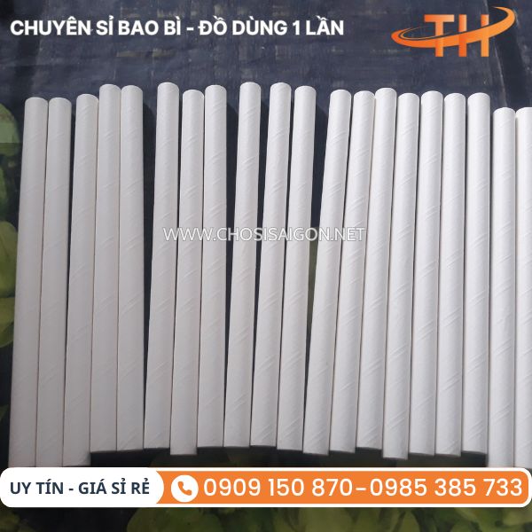 Ống hút giấy hút thức uống an toàn, thân thiện môi trường