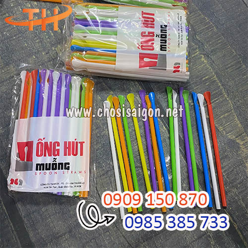 Ống hút muỗng an toàn, tiện lợi giá sỉ rẻ