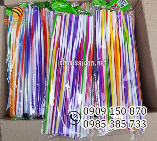 Ống hút nghệ thuật 50 ống/gói sỉ rẻ tại TP.HCM