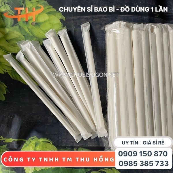Ống hút nhựa bọc màng giấy thân thiện môi trường giá rẻ