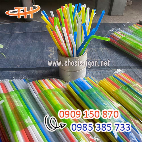 Ống hút nhựa cong rẻ tận gốc
