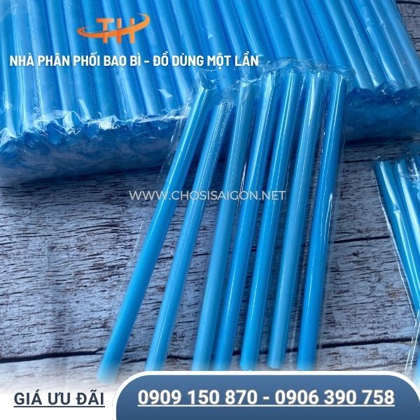 Ống hút nhựa trà sữa phi 12