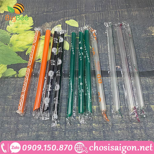 Ống hút nhựa bọc màng in theo yêu cầu giá rẻ