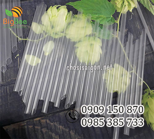 Ống hút nhựa màu trắng trong suốt phi 12 giá bán rẻ, uy tín