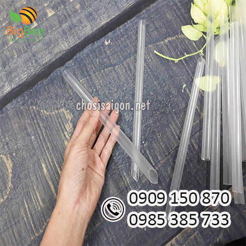 Ống hút trà sữa trân châu trắng trong giá tại xưởng