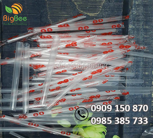 Ống hút nhựa trà sữa phi 12 giá sỉ