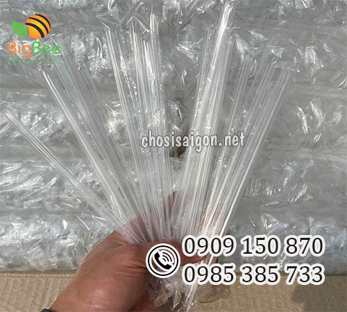 Ống hút nhựa trong có bọc màng giá sỉ rẻ tại TP.HCM