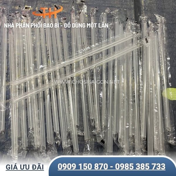 Ống hút bọc màng phi 6 đầu nhọn