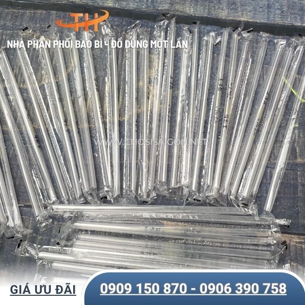 Ống hút nhựa bọc màng phi 6