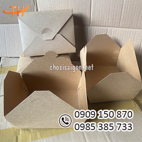 Hộp giấy kraft nắp gài chất lượng, uy tín, giá rẻ