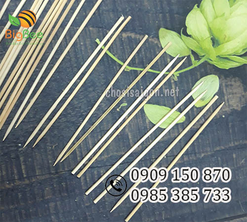 Que xiên nướng thịt bằng tre già giá sỉ rẻ
