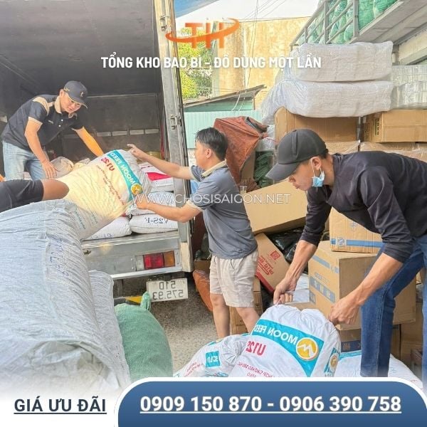 Sẵn kho bao bì túi xốp 25kg giá sỉ rẻ