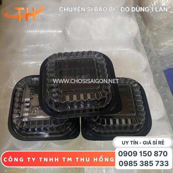 Hộp nhựa đen vuông HT12 cao cấp, an toàn