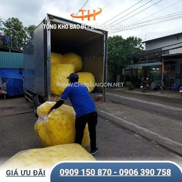 Sẵn kho lưới xốp vàng bọc trái cây