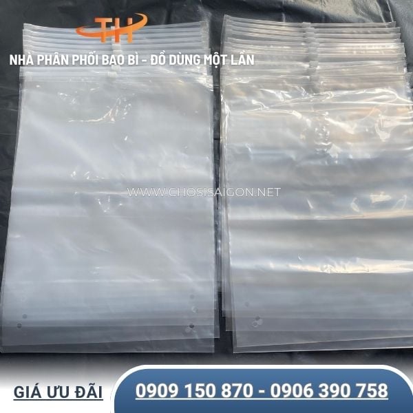 Túi zip có khóa kéo thiết kế tiện lợi, đóng gói hàng hóa