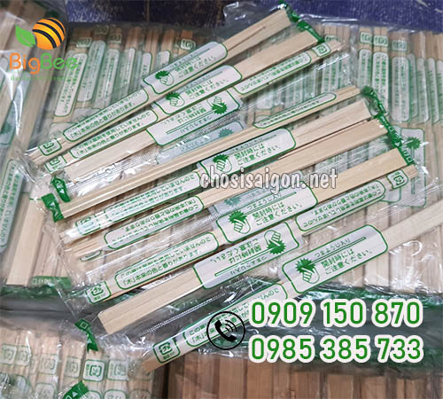 Đũa gỗ tách có tăm dùng 1 lần sỉ rẻ ưu đãi