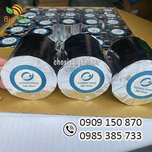 Giấy in hóa đơn nhiệt K80 50 cuộn/thùng giá sỉ rẻ