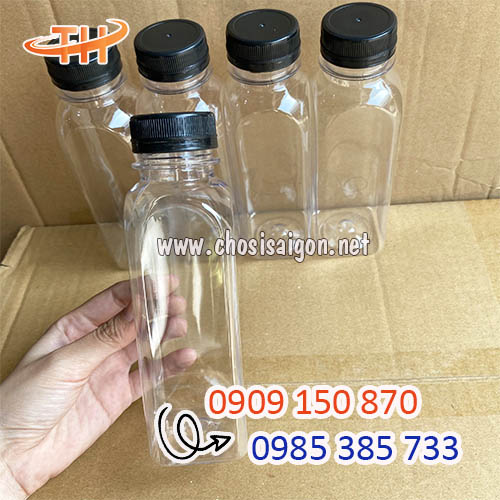 Chai nhựa vuông 250ml sỉ giá siêu rẻ