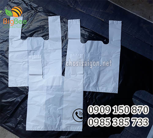 Túi xốp trắng sữa 2 quai bền chắc sỉ rẻ tốt nhất
