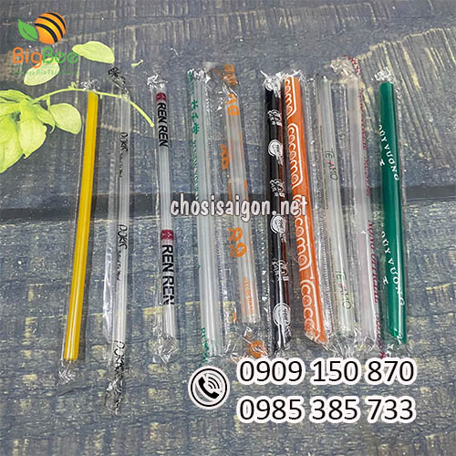 Ống hút nhựa bọc màng in theo yêu cầu sỉ giá tốt