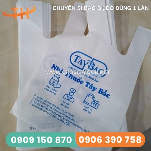 Túi xốp trắng sữa nhận in logo theo yêu cầu giá tốt
