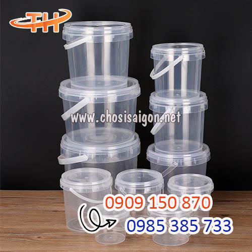 Xô nhựa tròn 500ml, 700ml, 1 lít sỉ giá tốt