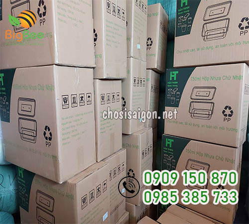 Sỉ giá rẻ hộp nhựa chữ nhật tại công ty Thu Hồng TP.HCM