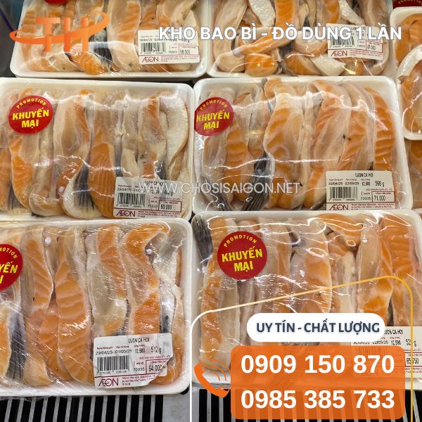 khay xốp đựng thịt, cá, hải sản sỉ rẻ tại TP.HCM