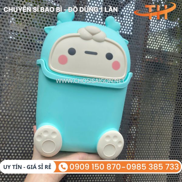 Thùng rác mini in hình thú dễ thương, ngộ nghĩnh