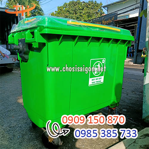 Sỉ lẻ thùng rác công nghiệp 660 lít
