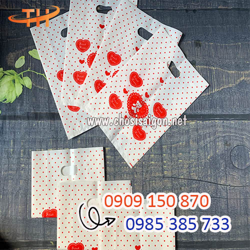 Sỉ lẻ túi hột xoài in hình gấu tim