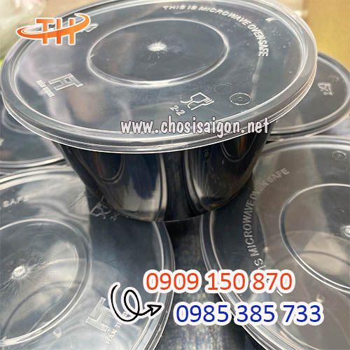 Hộp nhựa tròn 1000ml dùng 1 lần sỉ rẻ