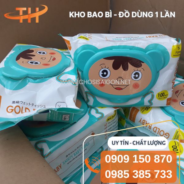 Khăn giấy ướt hình gấu phù hợp cho mọi đối tượng sỉ rẻ