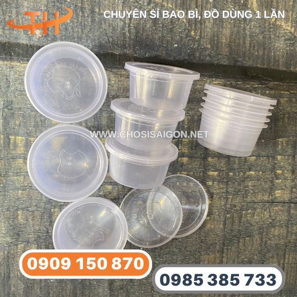 Hũ nhựa tròn an toàn đựng bánh flan sỉ rẻ