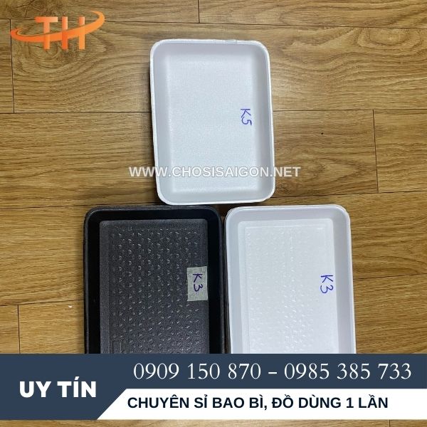 Khay xốp K3, K5 đựng thực phẩm sỉ rẻ tại Sài Gòn
