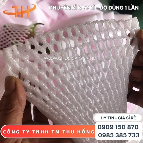 Lưới xốp trắng bọc dưa lưới sỉ rẻ