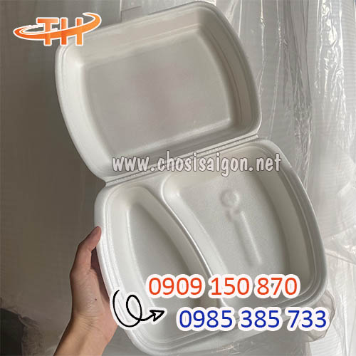 Hộp xốp 2 ngăn chịu nhiệt tốt sỉ rẻ nhất
