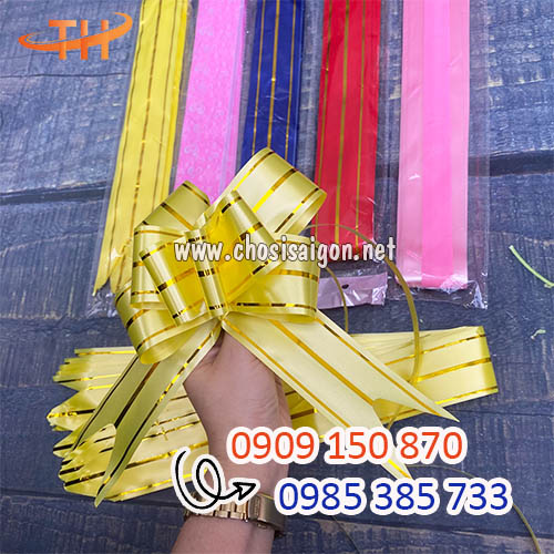 Nơ rút giỏ quà cao cấp giá sỉ rẻ