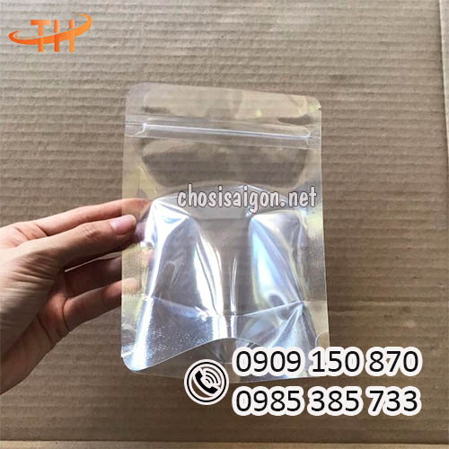 Túi zip trong suốt 2 mặt sỉ rẻ, chất lượng