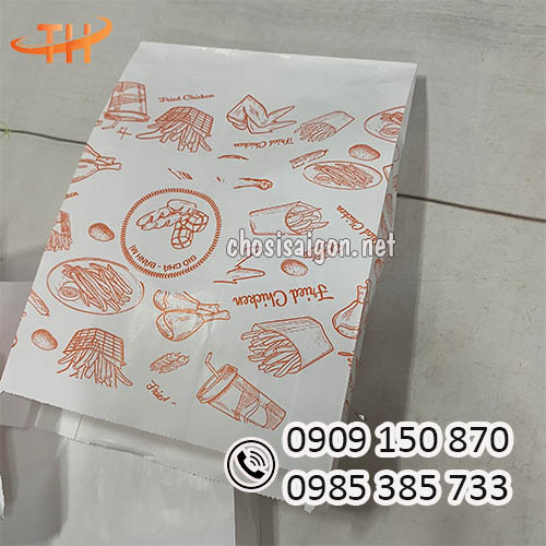 Túi giấy đựng thức ăn nhanh, đồ ăn vặt giá sỉ rẻ nhất