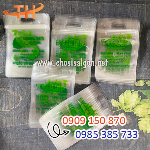 Túi zip in sẵn đựng đồ uống mang đi sỉ rẻ