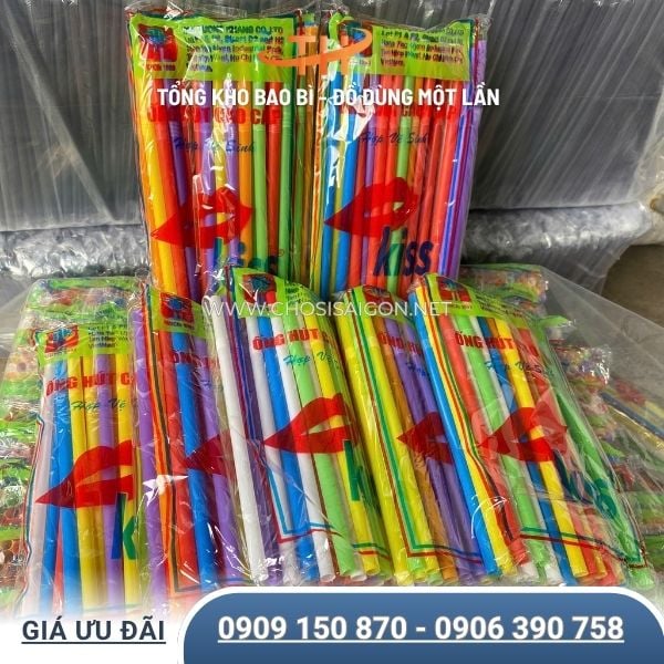Ống hút nhựa cong sản phẩm chất lượng, hợp vệ sinh