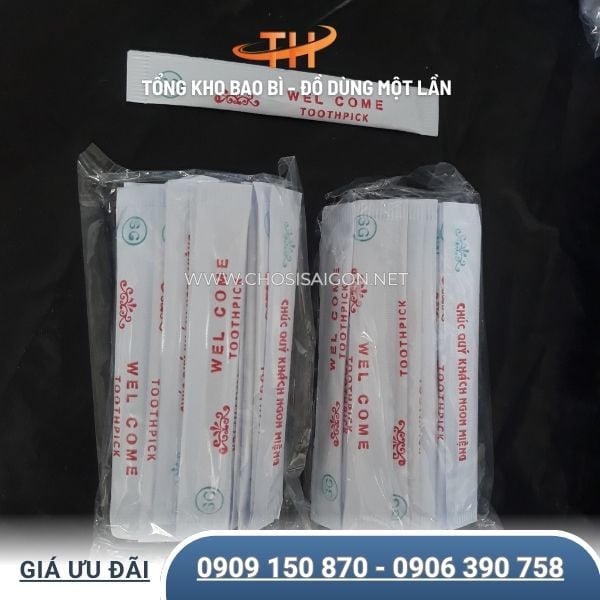 Tăm tre bọc giấy an toàn vệ sinh sỉ rẻ nhất