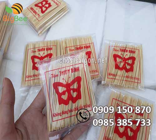 Tăm tre con bướm giá sỉ rẻ