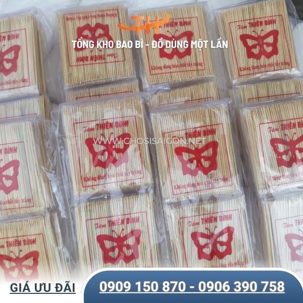 Tăm tép đóng gói tiện lợi giá sỉ rẻ