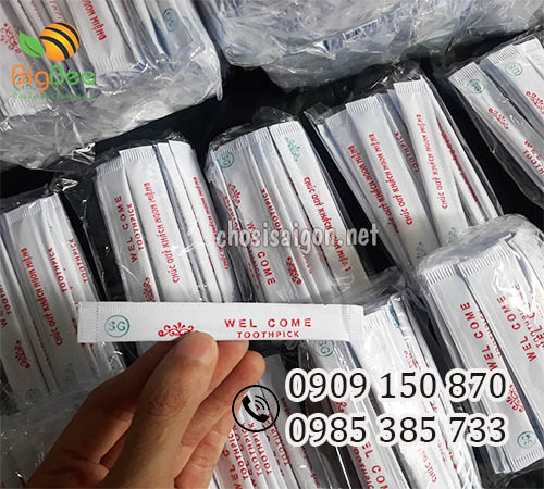 Tăm tre tiệt trùng bọc giấy sỉ rẻ tại TP.HCM