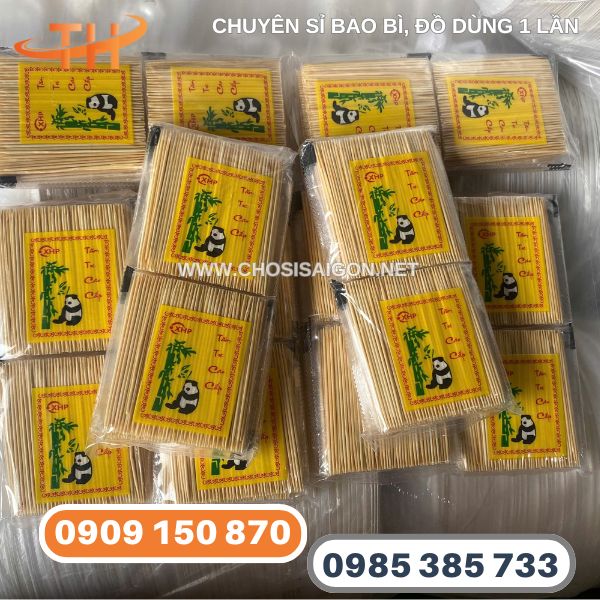 Tăm tre xỉa răng không dằm giá sỉ rẻ