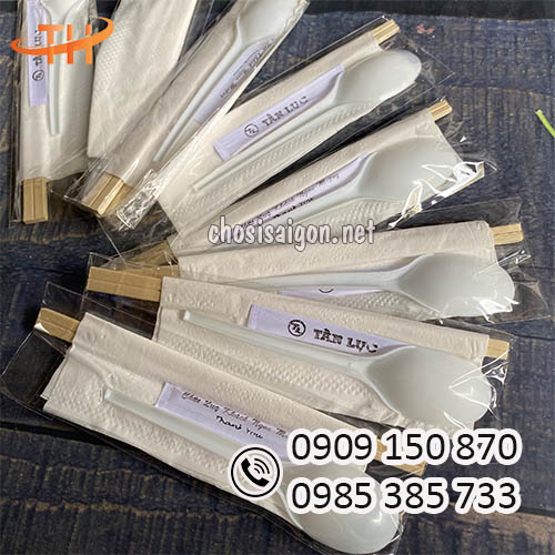 Combo thìa, đũa, tăm, giấy ăn dùng 1 lần sỉ rẻ