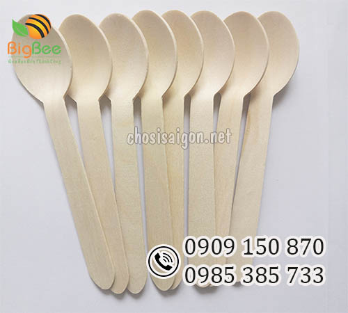 Thìa gỗ, muỗng gỗ an toàn, cao cấp, chất lượng giá sỉ rẻ nhất