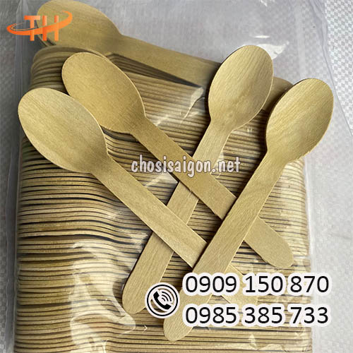 Muỗng gỗ ăn kem, sữa chua uy tín sỉ rẻ